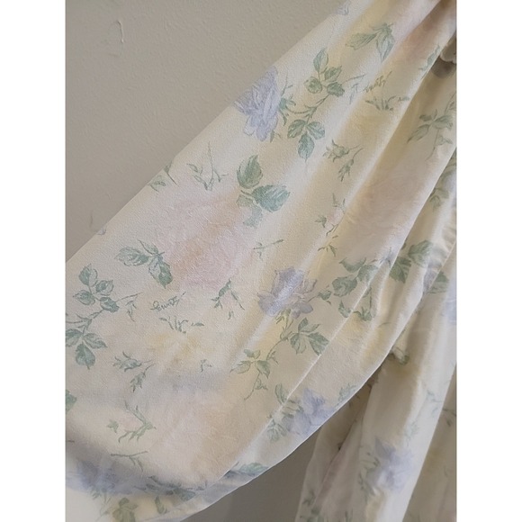 Lanz of Salzburg Night Gown Womens L Floral Eyelet Lace Vintage Cottage - Picture 12 of 14